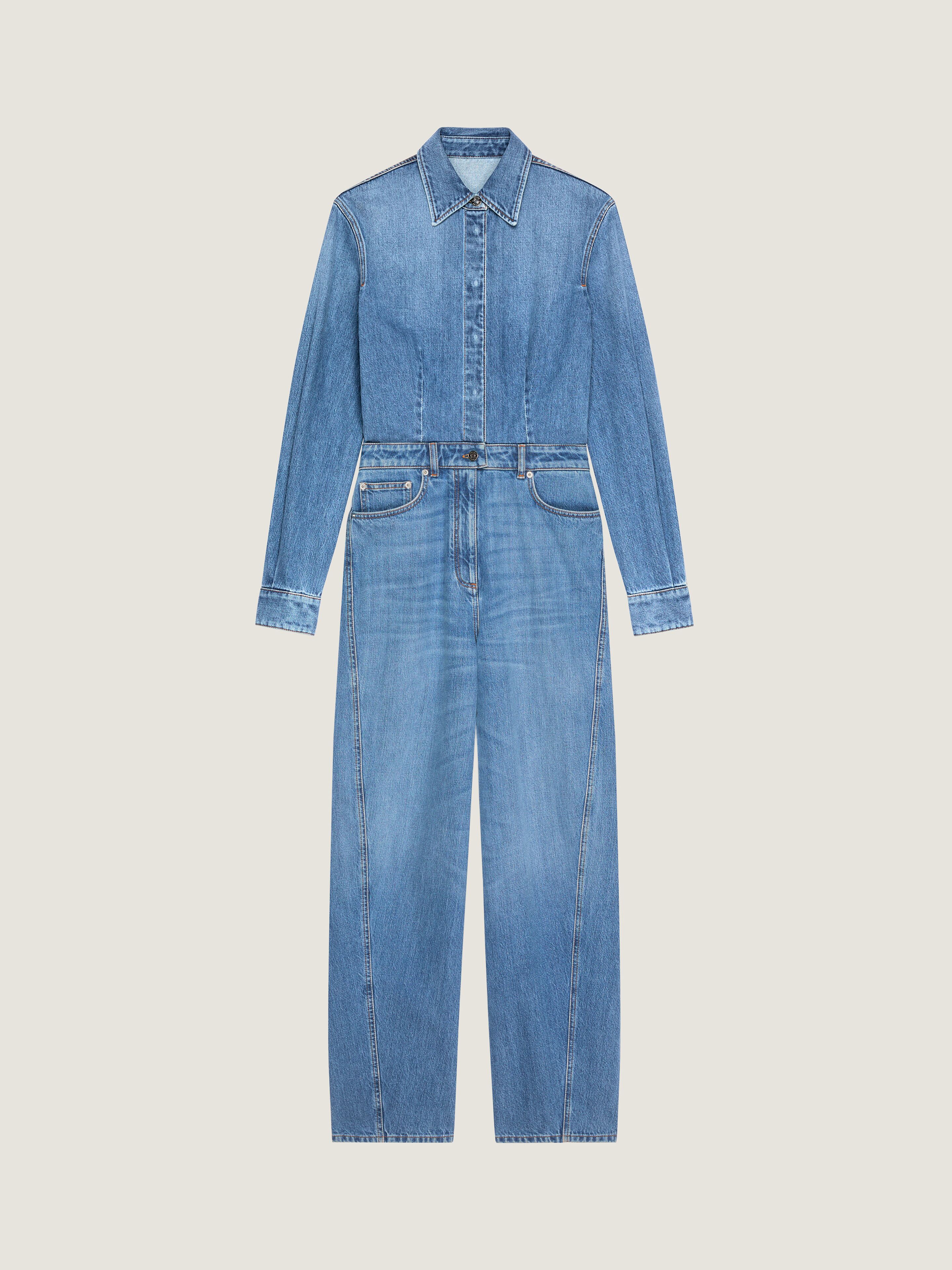 All-in-one in washed denim